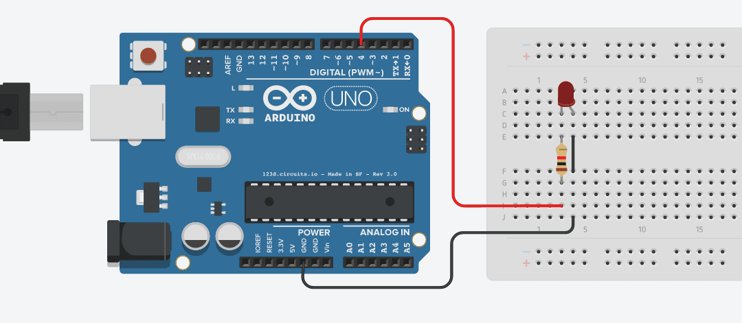 Menyalakan LED Menggunakan Arduino UNO